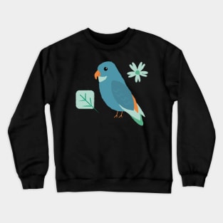 Adorable Blue Parrot bird Crewneck Sweatshirt